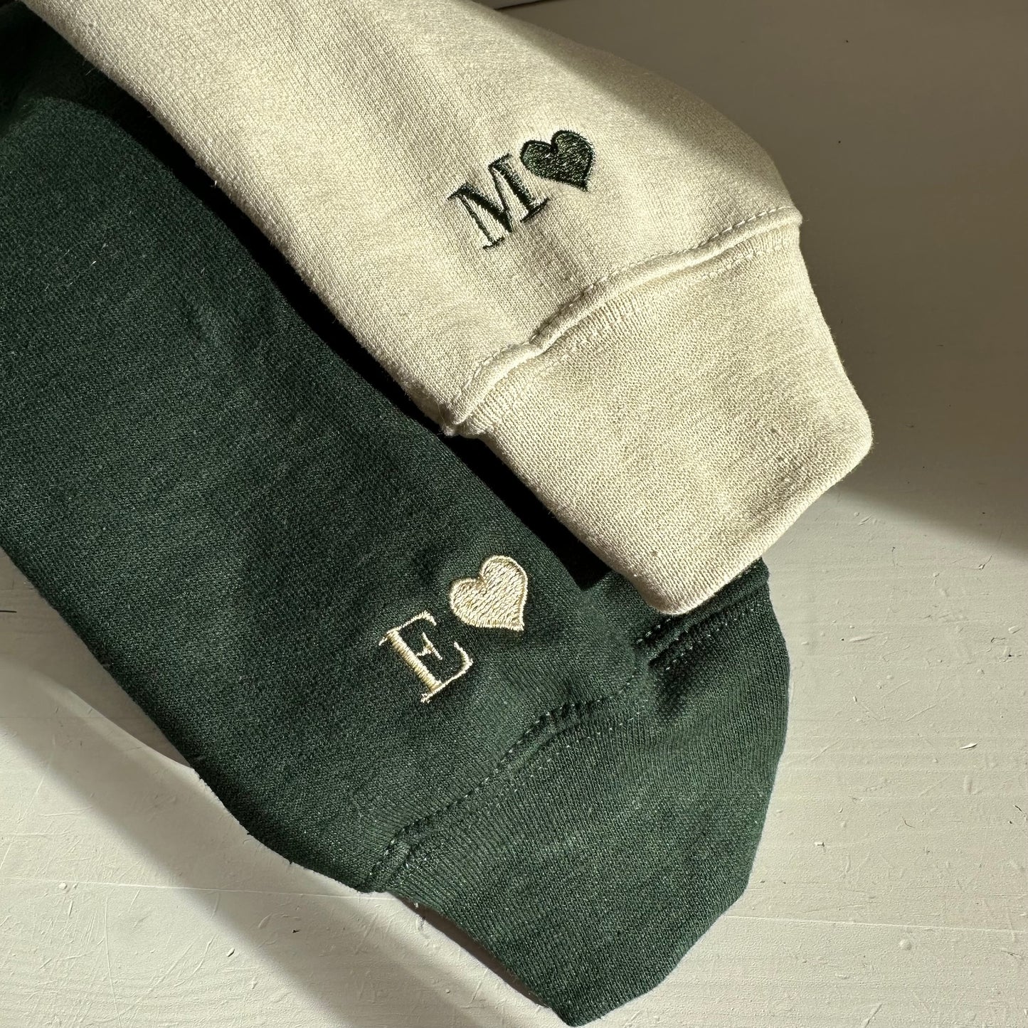 Hoodie-set met datum en initiaal