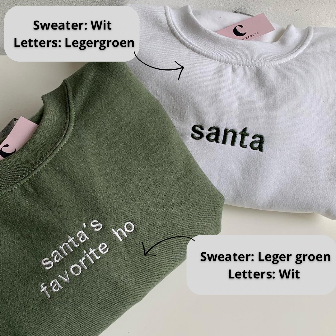 Matching Santa hoodie-set