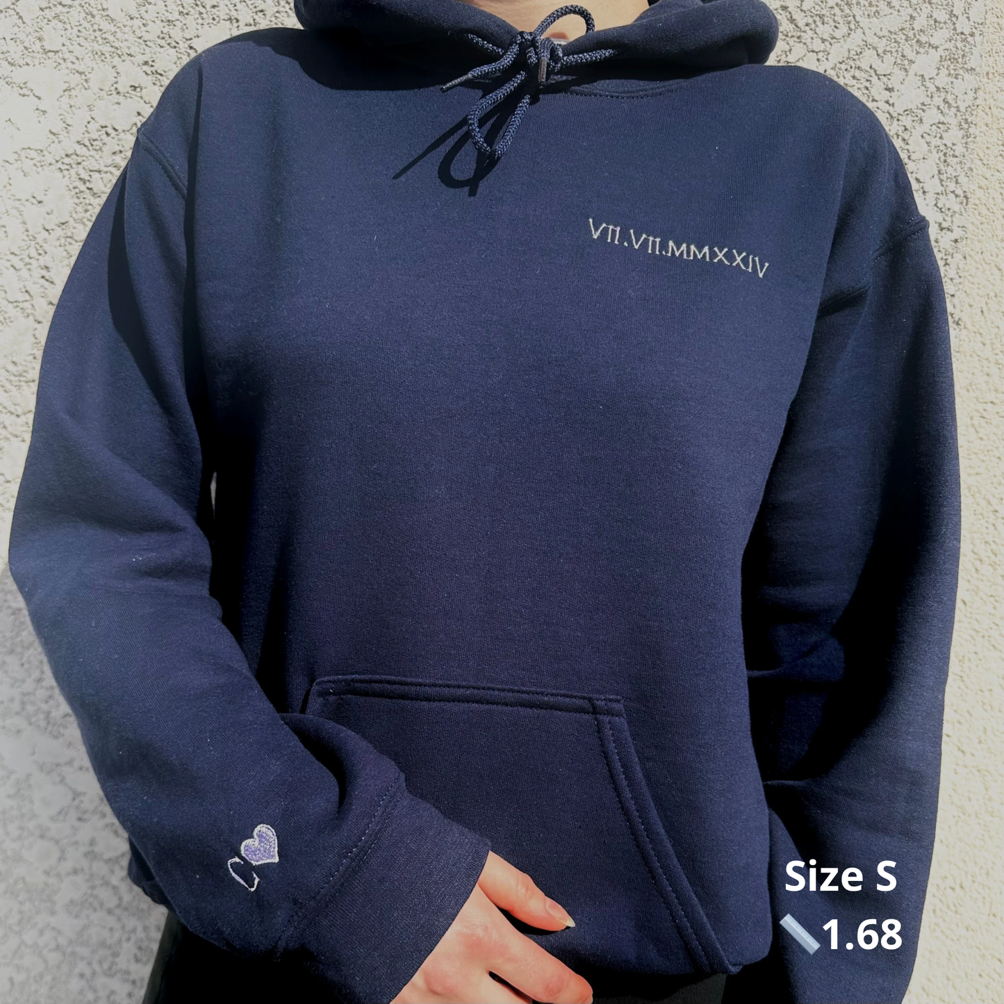 Hoodie-set met datum en initiaal